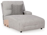 Acklen Place - Raf Power Reclining Back Chaise - Pewter