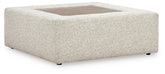 Ashbourne Estate - Oversized Accent Ottoman - Snowstone
