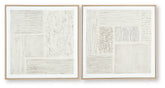 Andorfield - Wall Art Set (Set of 2) - Beige / Black / White