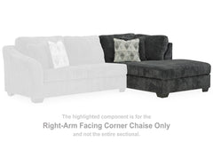 Biddeford - Raf Corner Chaise - Shadow