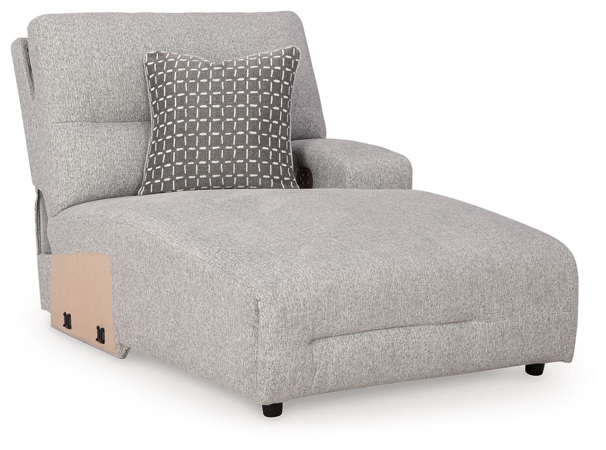 Acklen Place - Raf Power Reclining Back Chaise - Pewter