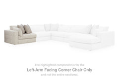 Ashbourne Estate - LAF Corner Chair - Snowstone
