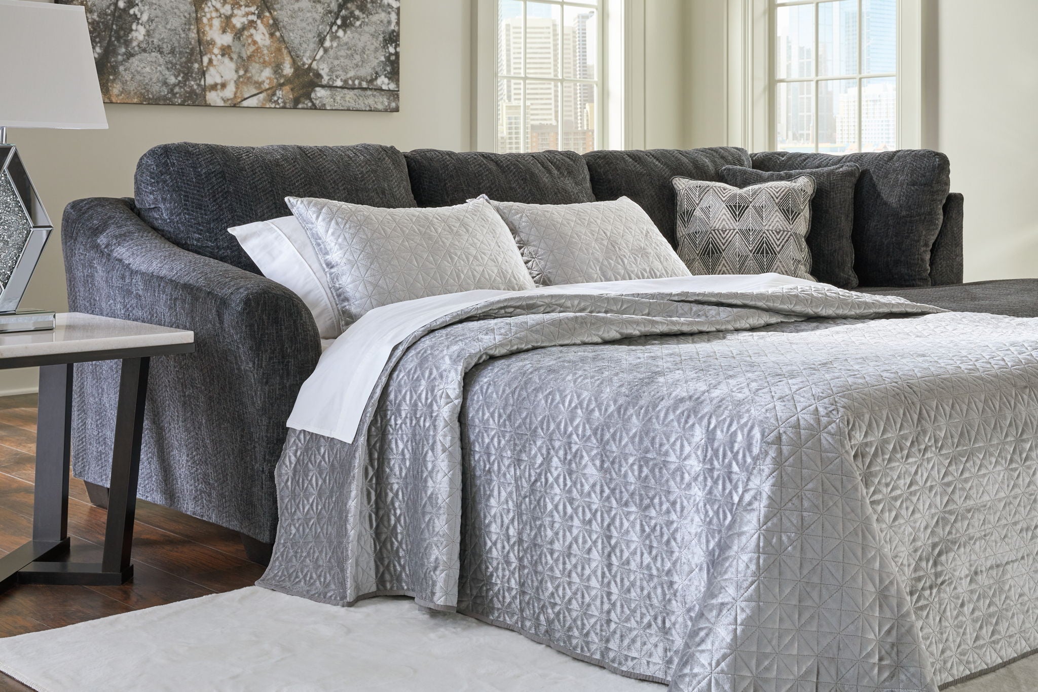 Biddeford - Laf Full Sofa Sleeper - Shadow
