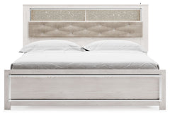Altyra - King Bookcase Panel Bed - White