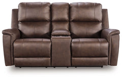 Bleckley - Power Reclining Loveseat With Console / Adjustable Headrest