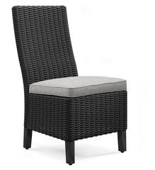 Beachcroft - Side Chair With Cushion (Set of 2) - Black / Light Gray