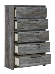 Baystorm - Five Drawer Chest - Gray