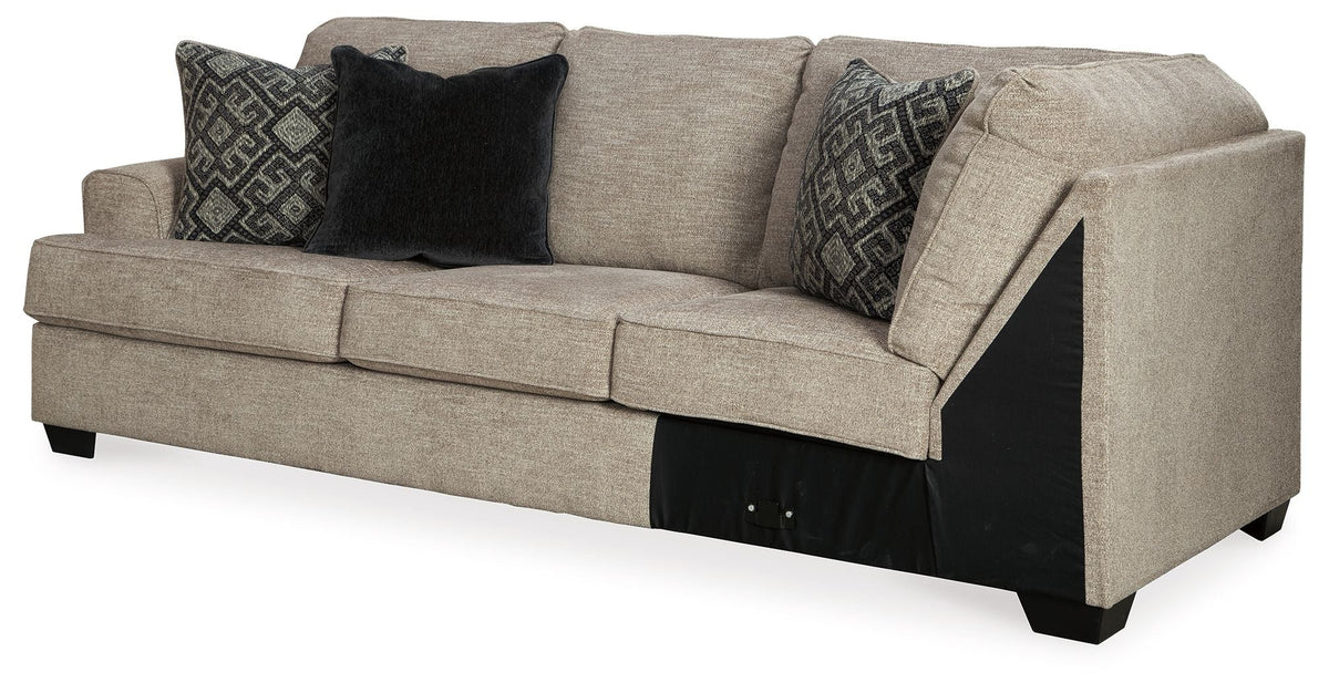 Bovarian - LAF Sofa w/Corner Wedge - Stone