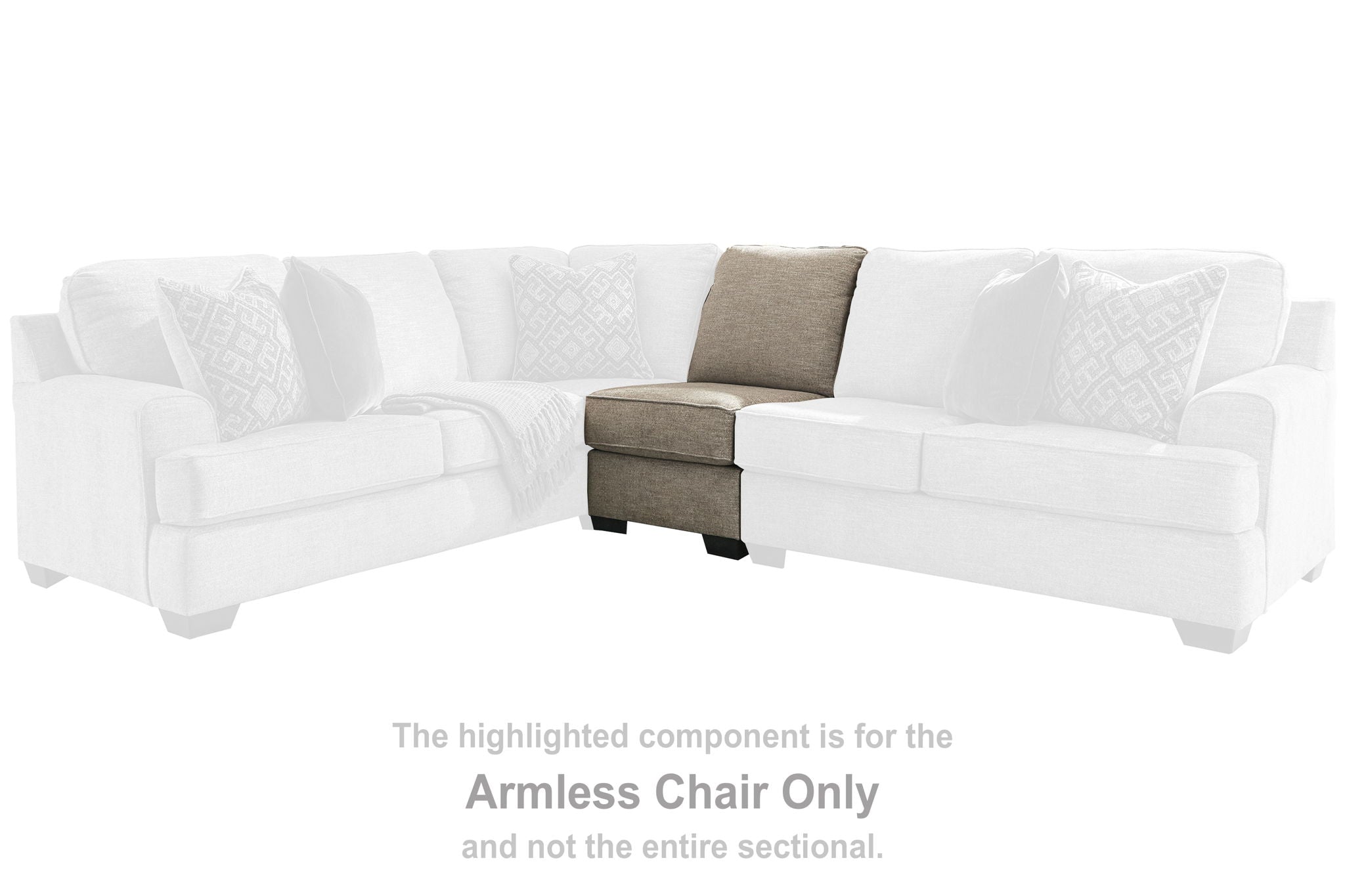 Bovarian - Armless Chair - Stone