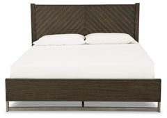 Arkenton - King Panel Bed - Grayish Brown