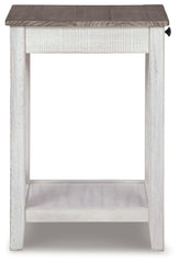Adalane - Accent Table - White / Gray