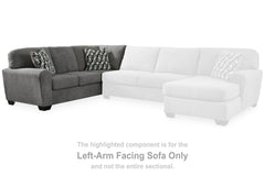 Birkdale Court - Laf Sofa With Corner Wedge - Gray