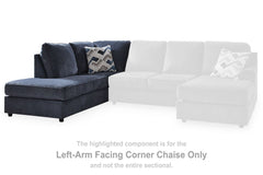 Albar Place - Laf Corner Chaise - Cobalt