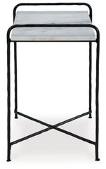 Ashber - Accent Table - White / Black