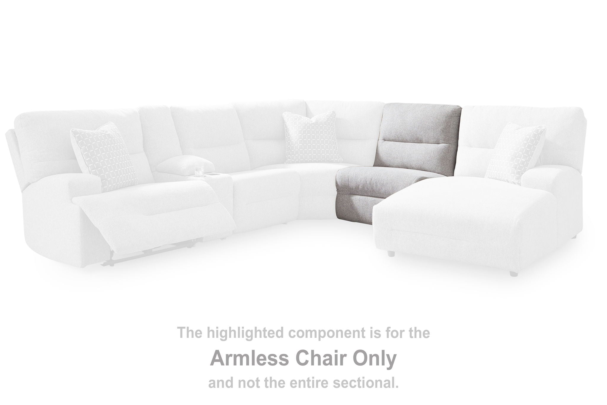 Acklen Place - Armless Chair - Pewter